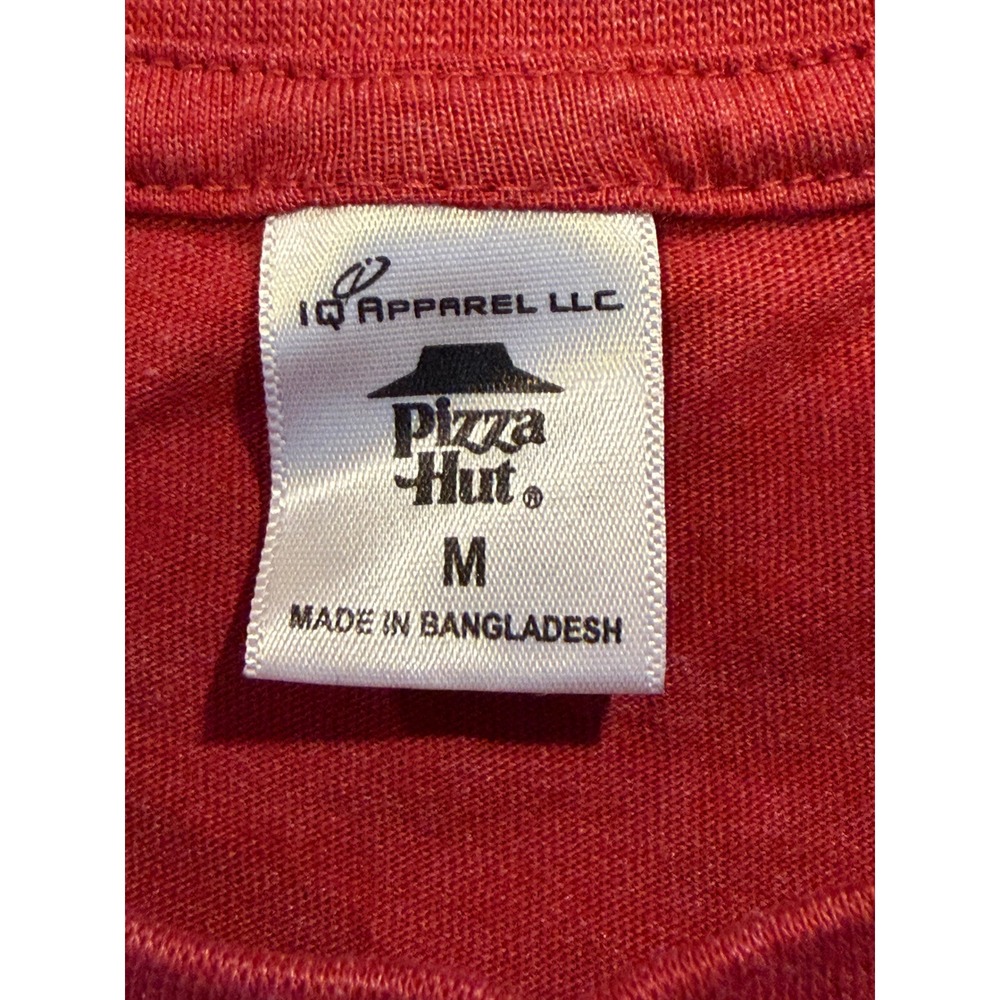 Pizza Hut T-Shirt Mens M Red Checkered Logo Graphic Short Sleeve Promo Tee - Picture 5 of 8